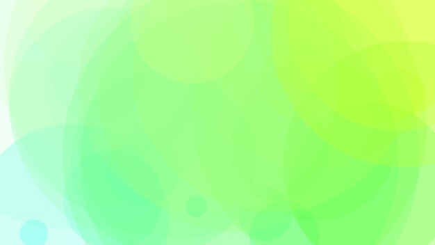 Green and blue circles with a gradient background