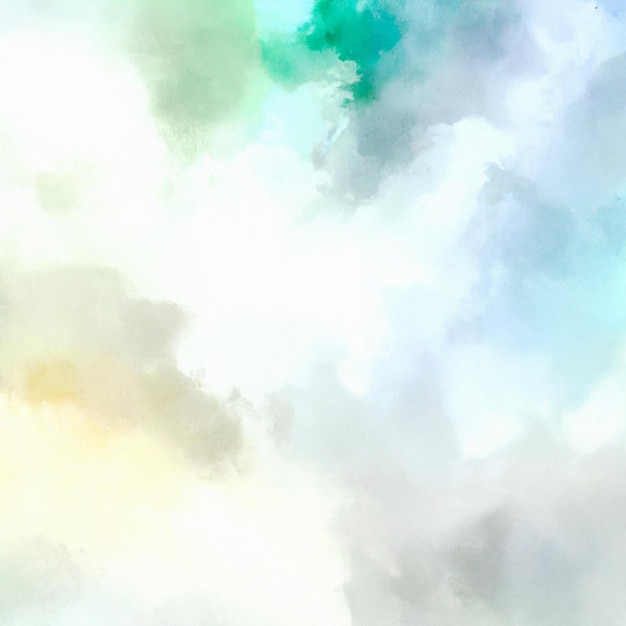 A green and blue cloud background