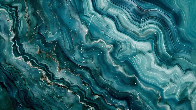 Green blue marble pattern texture abstract background texture surface of marble stone from nature