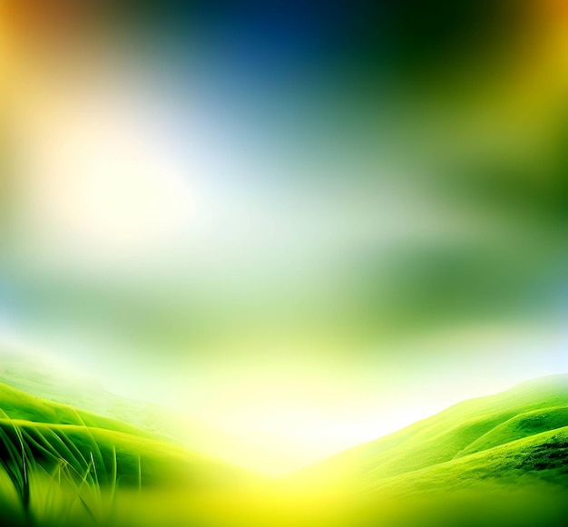 Green blurred template background