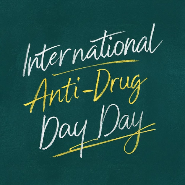 Foto una lavagna verde con una citazione della giornata nazionale della medicina