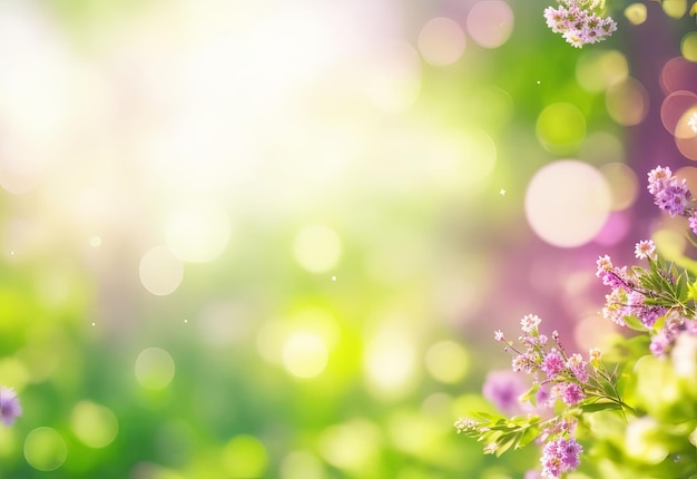 Green bokeh abstract light background