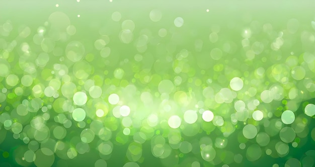 green bokeh abstract light background