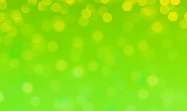 Photo green bokeh background for banner poster event celebrations and various design works