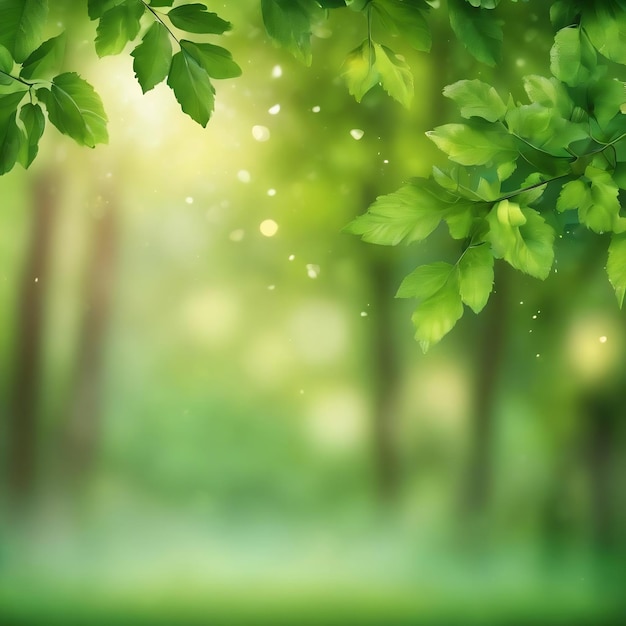 緑のボケ味、自然の背景のデザイン要素