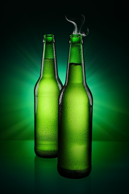 Green Bottles of beer