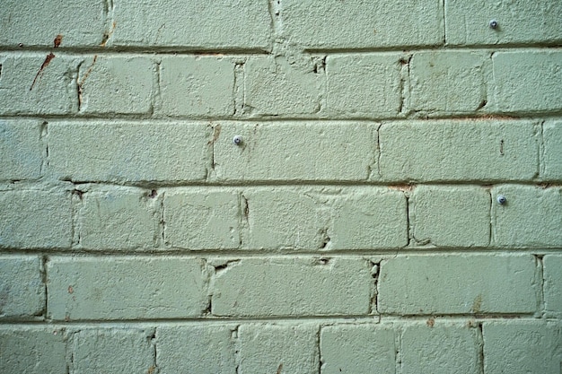 Green brick wall background