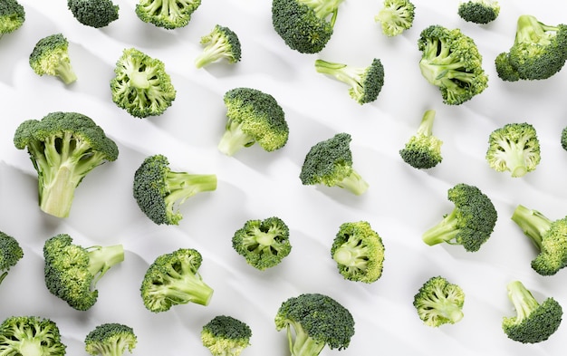Green broccoli pattern food