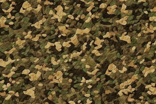 A green and brown camouflage pattern with the word camo on it.