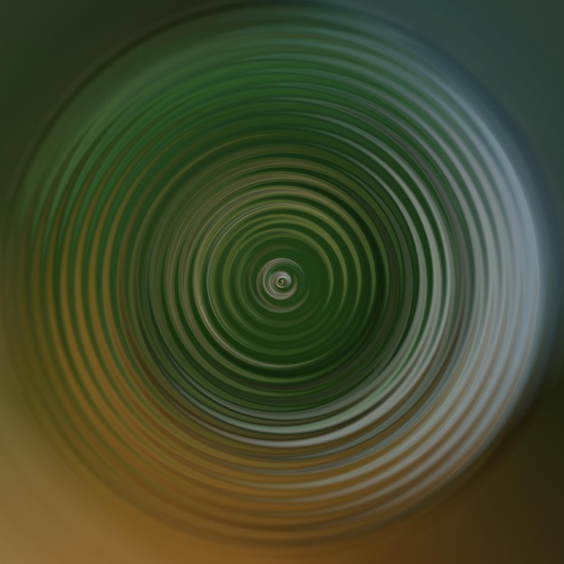 green and brown circular waves abstract background