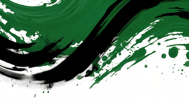 Green brush stroke patterns generative ai