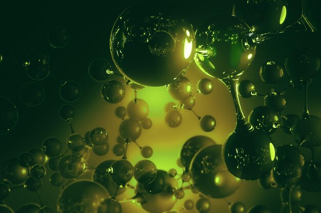 Green bubble texture