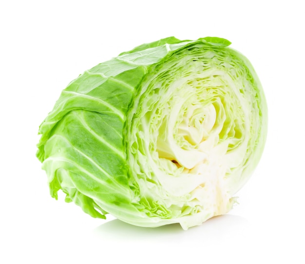 Green cabbage isolated