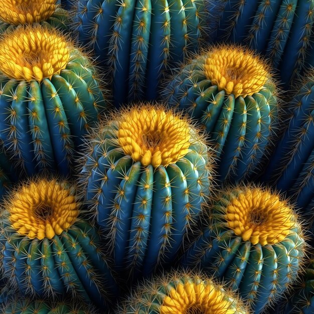 Green cactus background