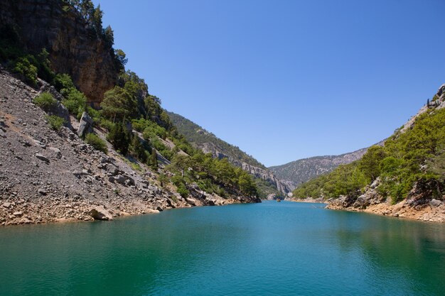 Foto il green canyon è un'attrazione turistica in turchia