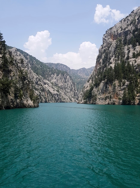 Green Canyon meer in Turkije Berg rivier Berg uitzicht