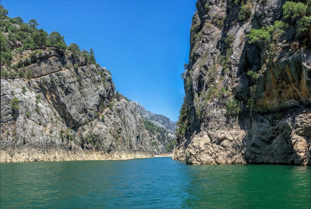 Green Canyon in the mountains of Antalya region Turkey on a sunny summer day