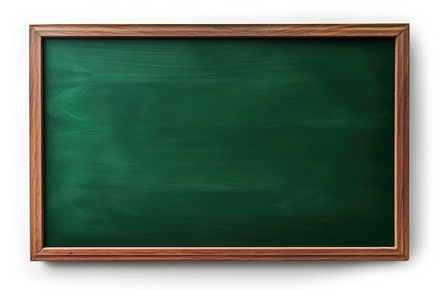 Green chalkboard on white background