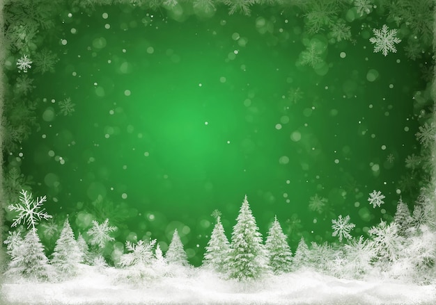 Foto sfondio verde di natale