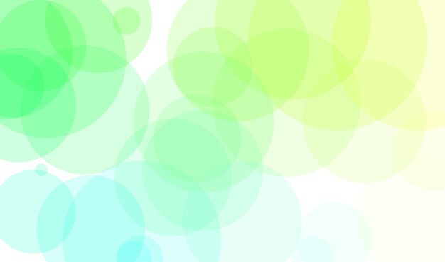 Green circles on a white background