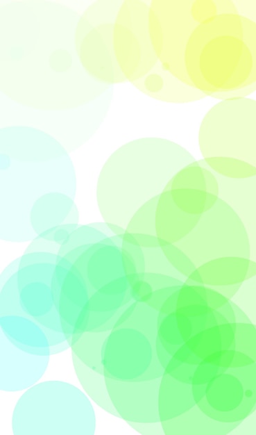 Green circles on a white background