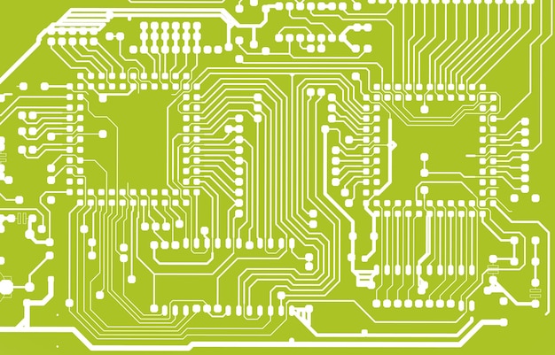 Photo green circuit board background