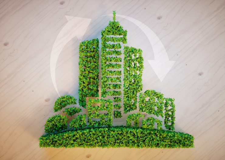 Photo green city concept