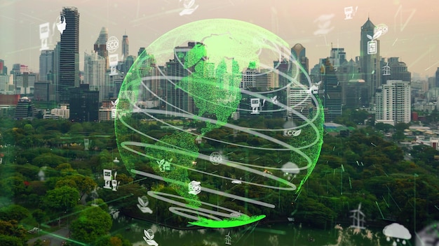 Технология зеленого города переходит на концепцию устойчивого изменения