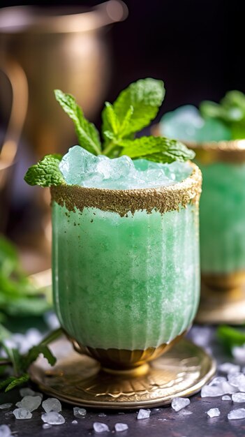 Green classic cocktail