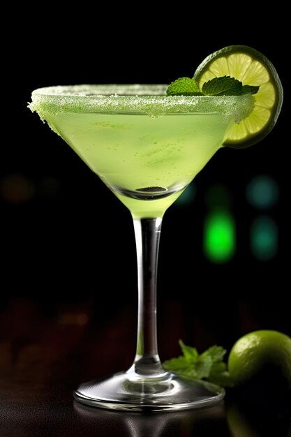 Photo green classic cocktail