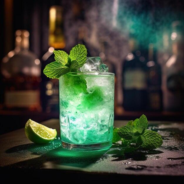 Photo green classic cocktail