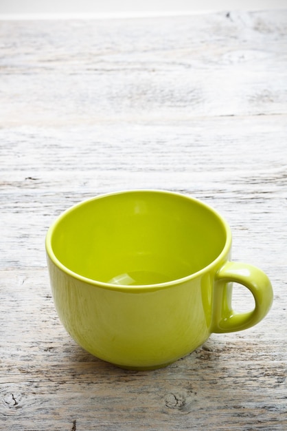 Green coffee cup