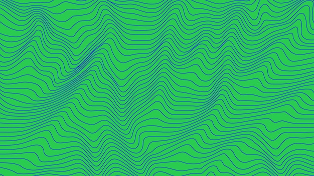 green colorful curvy geometric lines wave pattern texture on colorful background