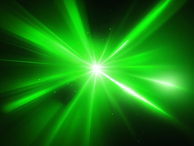 Photo green colorful lens flare