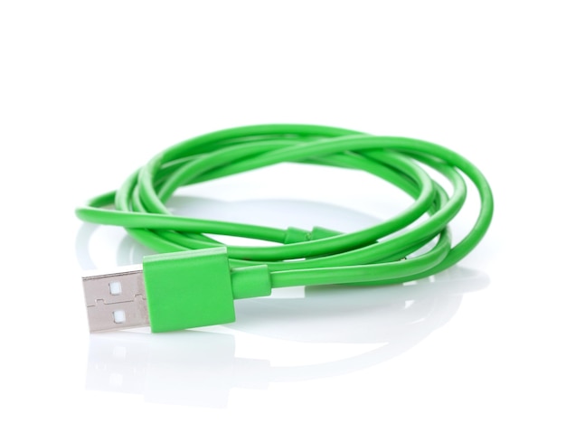 Green computer cable