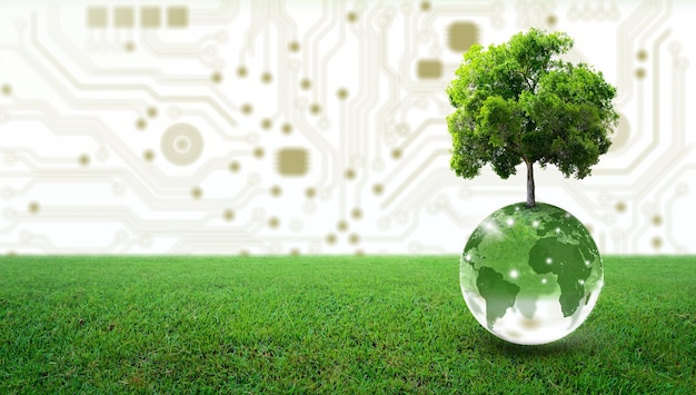 Green Computing Groene technologie Groene IT mvo en IT-ethiek Concept