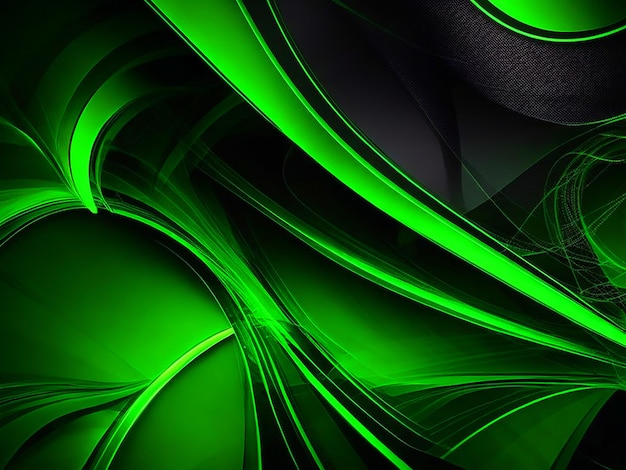 green and Cool black background image