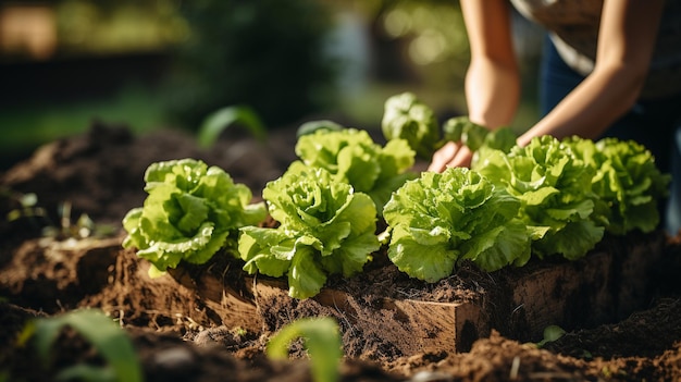 green cos lettuce