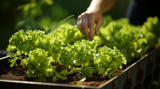 green cos lettuce