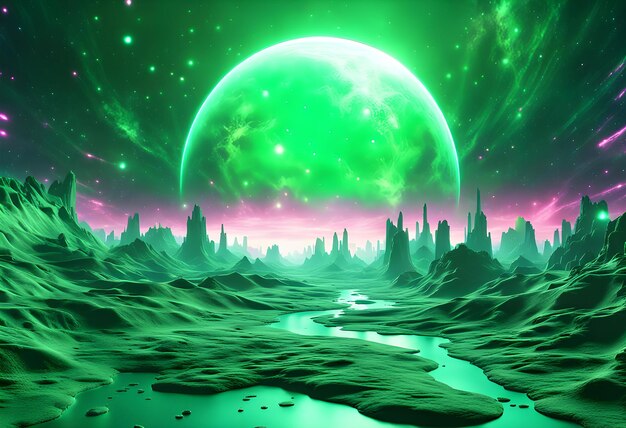 Green Cosmic Gas Background