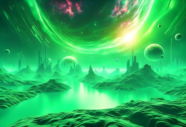 Green Cosmic Gas Background