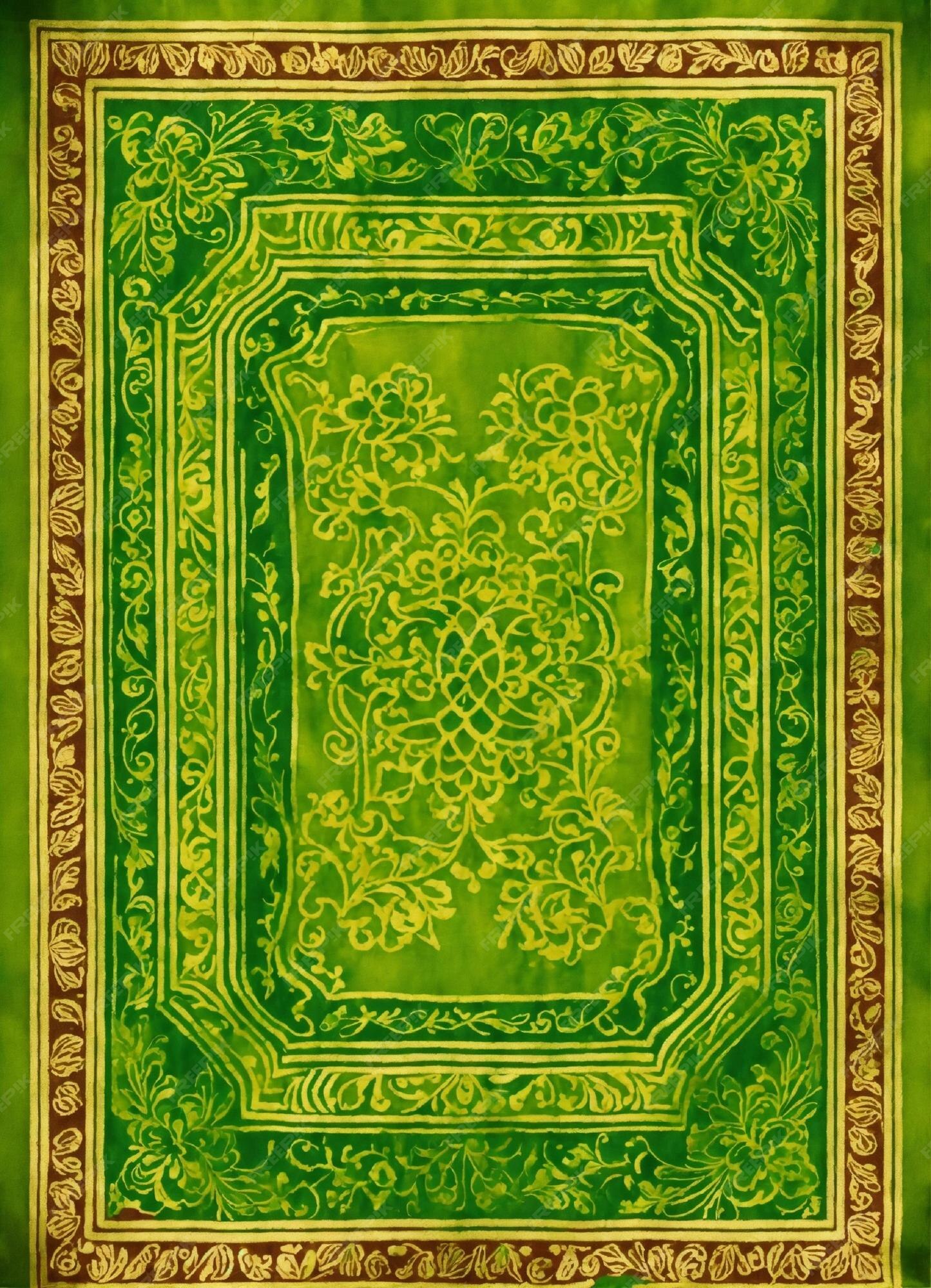 Premium Photo | A green cover with a green background with a green