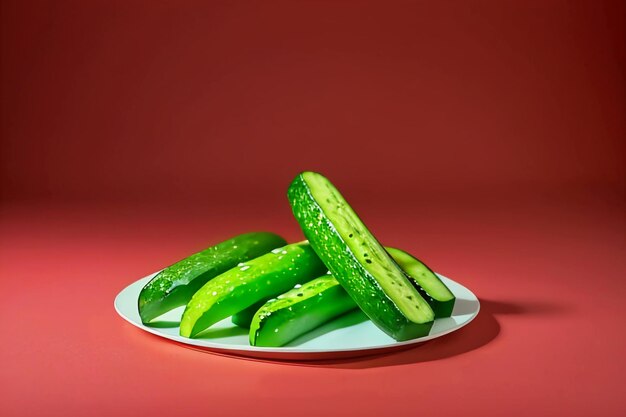 Фото Зеленые огурцы овощи питательные вкусные свежие продукты питания обои фоновая иллюстрация
