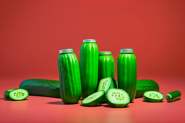 緑のキュウリ 野菜 栄養のある美味しい新鮮な食べ物 壁紙 背景のイラスト