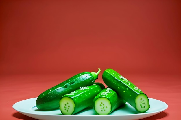 緑のキュウリ 野菜 栄養のある美味しい新鮮な食べ物 壁紙 背景のイラスト