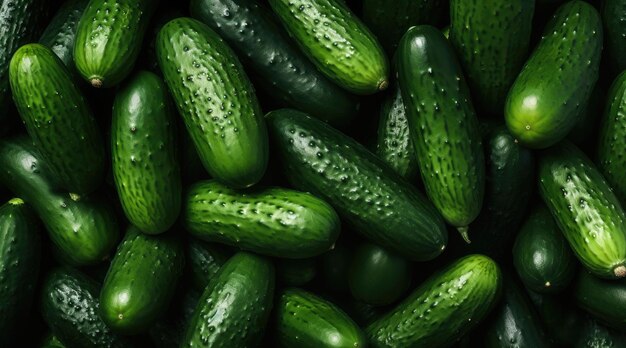 Green cucumbers background