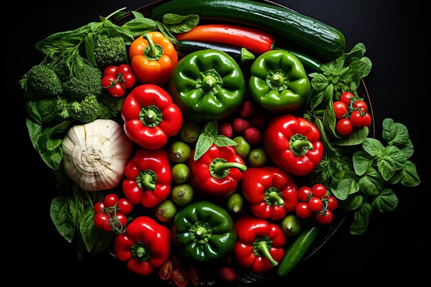Фото Зеленая кухня свежие овощи