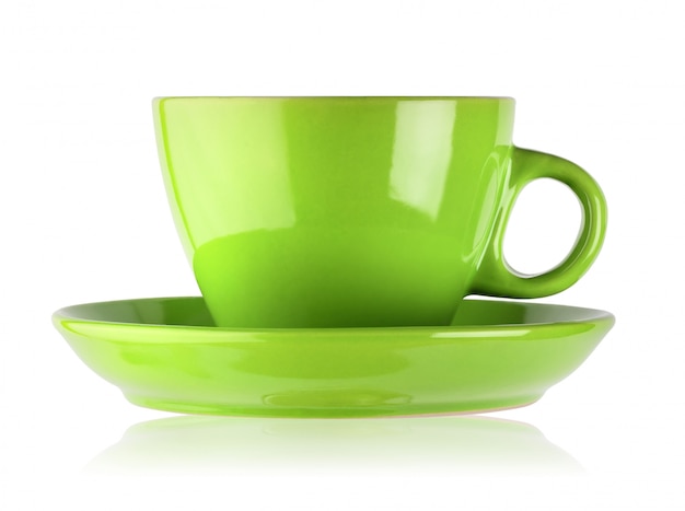 Green cup and saucer