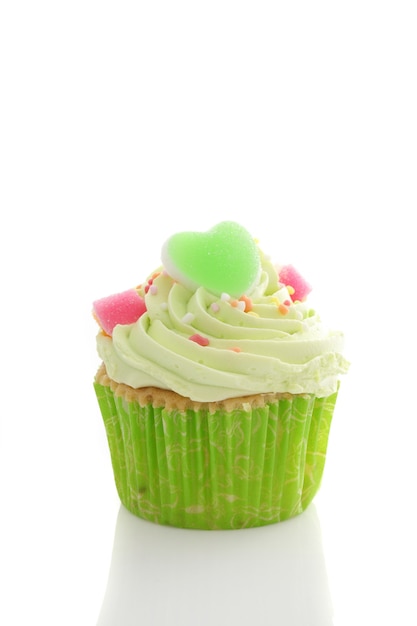 緑のカップケーキ