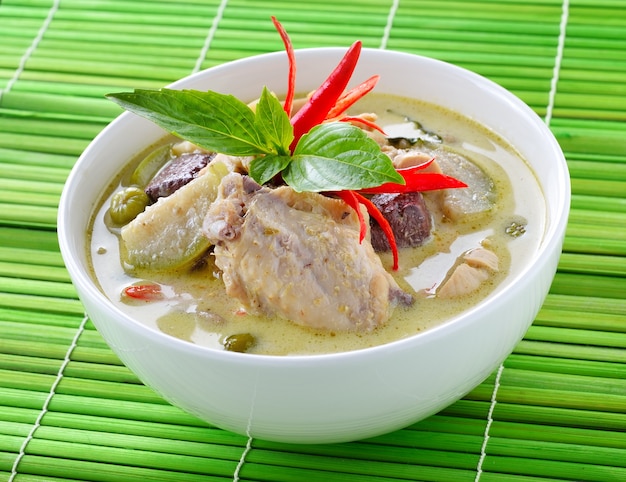 Green curry chicken , Thai cuisine